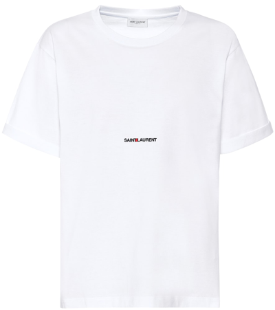 SAINT LAURENT Logo棉质T恤,P00439355