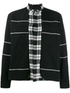 HAIDER ACKERMANN STRIPE AND CHECK PRINT SHIRT,194-3602-135-099