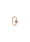 MARLA AARON PURPLE SPINEL 14K ROSE GOLD BAGUETTE MEDIUM LOCK