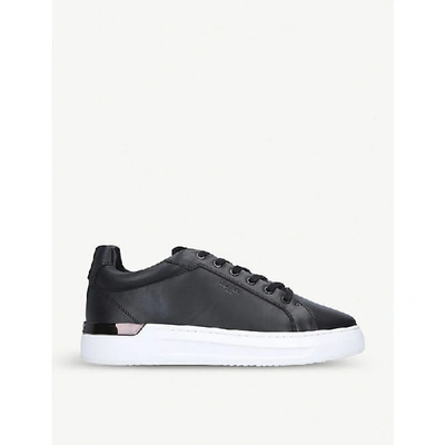 Mallet Grafton Leather Trainers In Black