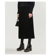 SANDRO LUREX PLEATED SKIRT