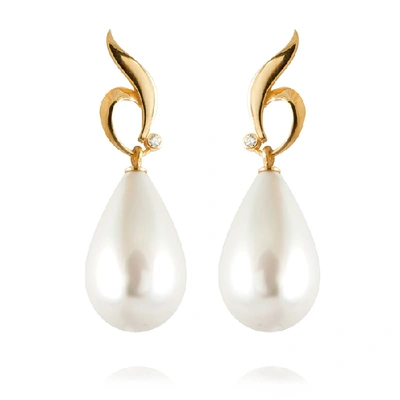 Apples & Figs 24k Vermeil The Sea Pearl Earrings