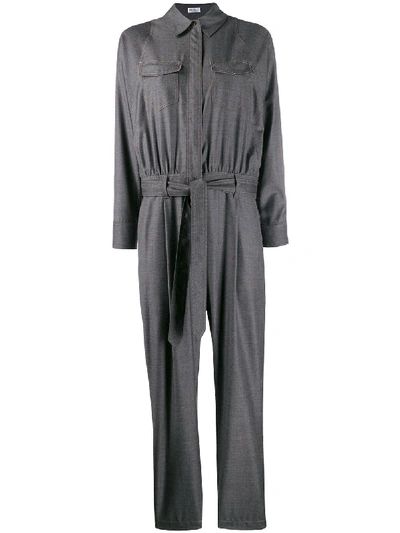 Brunello Cucinelli Jumpsuit Im Utility-look In 灰色