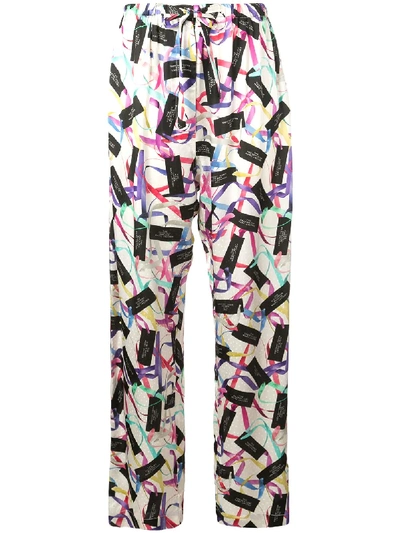 Marc Jacobs The Pajama Pants In White/multi