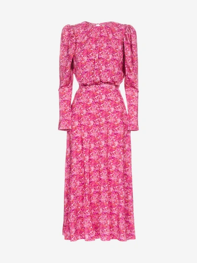 Rotate Birger Christensen Number 57 Floral Print Midi Dress