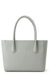 Dagne Dover Signature Classic Coated Canvas Tote In Sage