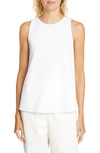 TIBI TWIST BACK CREPE TANK,R119SC7452