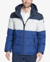 TOMMY HILFIGER MEN'S BIG & TALL QUILTED HOODED PUFFER JACKET, CREATED FOR MACY'S