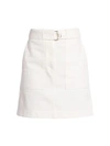 AKRIS PUNTO A-line Belted Cargo Skirt