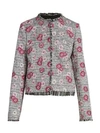 GIAMBATTISTA VALLI Floral-Embroidered Tweed Jacket