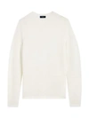 Theory Grego Merino Wool Sweater In Off White