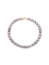 MAJORICA 18K YELLOW GOLDPLATED & 14MM MULTIcolour ORGANIC MAN-MADE BAROQUE PEARL STRAND NECKLACE,400011729098