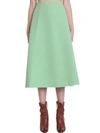 MARC JACOBS SKIRT IN GREEN WOOL,11158482