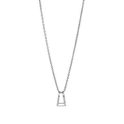 Maison Margiela 11 Signet Ring Necklace In Silver