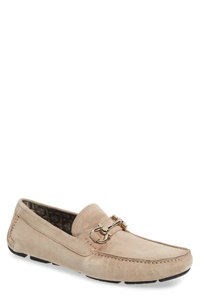 Ferragamo Parigi Bit Driving Moccasin In Cotton