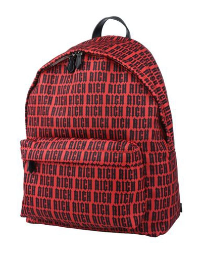 John Richmond Backpacks In Red