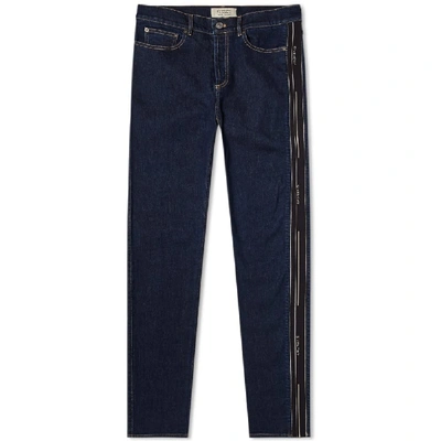 Givenchy Taped Logo Jean In Blue