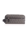 FERRAGAMO GREY LEATHER BEAUTY CASE,24A224