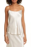 Vince Beige Flowing Blouse With Adjustable Straps In Champagne