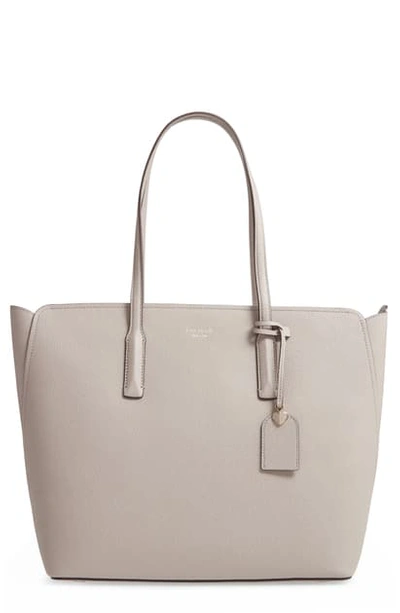 Kate Spade Large Margaux Leather Tote - Beige