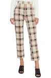 Sanctuary Carnaby Plaid Kick Crop Pants In Champagne Plaid