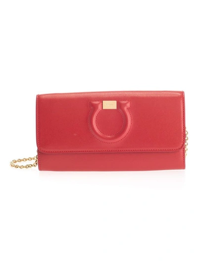 Ferragamo Salvatore  Women's Red Leather Wallet