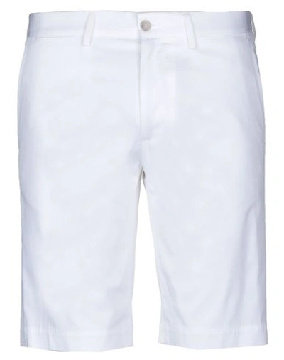 Dolce & Gabbana Man Shorts & Bermuda Shorts White Size 40 Cotton, Elastane