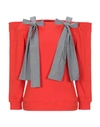 Msgm Sweatshirt In Red