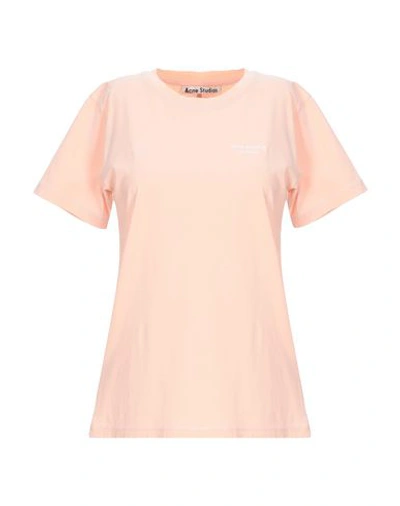 Acne Studios T-shirt In Apricot
