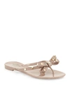 Valentino Garavani Summer Rockstud Thong Sandals In Poudre