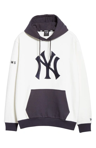 New Era Beams X  New York Yankees Hoodie In Off White