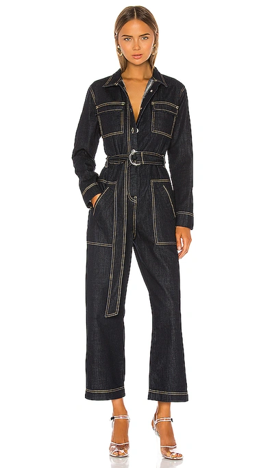 Aéryne Aeryne Birkin Jumpsuit In Blue. In Dark Blue