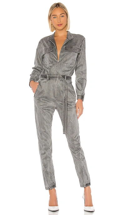 Cotton Citizen Utility Jumpsuit In Gray. In Slate
