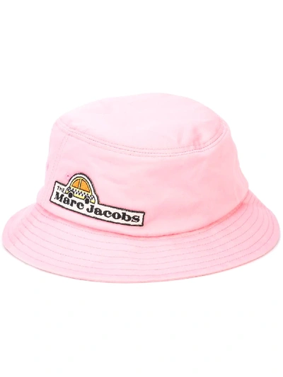 Marc Jacobs Pink Logo Cotton Bucket Hat