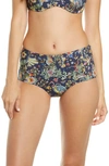 TORY BURCH PRINT HIGH WAIST BIKINI BOTTOMS,61364