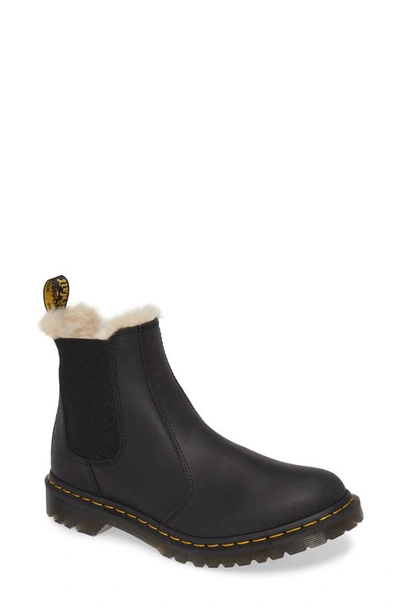 Dr. Martens' Dr. Martens 2976 Faux Shearling Chelsea Boot In Black Wyoming