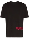 HAIDER ACKERMANN CHECKERBOARD-STRIPE T-SHIRT,00AB8D34-1965-64C3-D5F5-FB70E1B78FF6