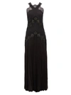 FENDI Lace-Panelled Silk-Jacquard Dress,0CA130D3-91E6-9A06-E0C1-4F3C8FF87CA8