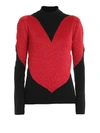 Gcds Colour-block Fitted Top In Red