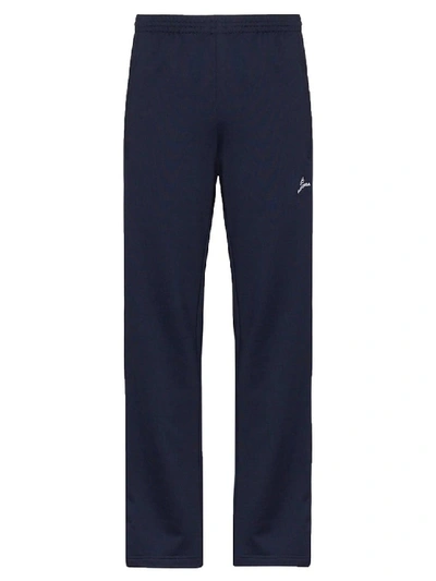 Balenciaga Stripe Tracksuit Trousers Navy In Black