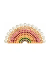 Rosa De La Cruz Diamond And Pearl Encrusted Cocktail Ring