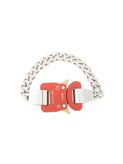 Alyx Chunky Chain Bracelet  In Red ,silver
