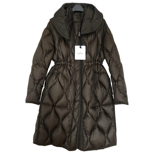 khaki moncler coat