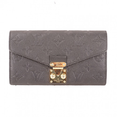 Pre-Owned Louis Vuitton Metis Black Leather Wallet | ModeSens