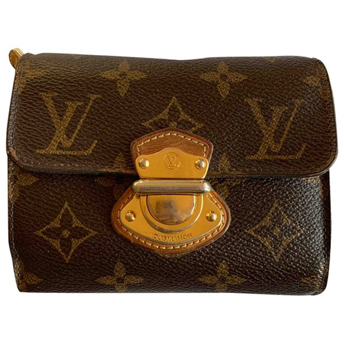 Louis Vuitton Clapton Brown Leather Wallet | ModeSens
