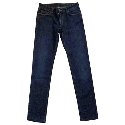 Pre-owned Prada Slim Jeans In Blue