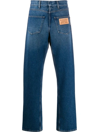 Burberry Work Wear Jeans In Indigo Blue