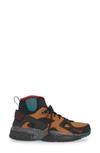 Nike X Olivia Kim Air Mowabb High Top Sneaker In Black/ Gym Red/ Tan