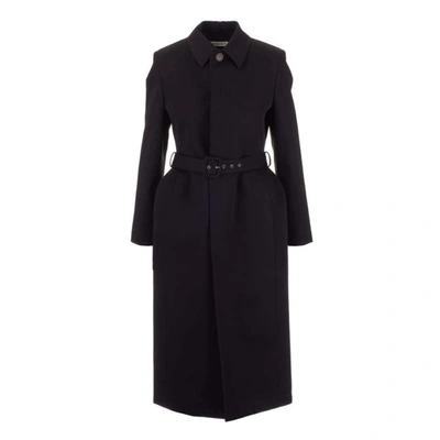 Balenciaga Women's Black Cotton Trench Coat