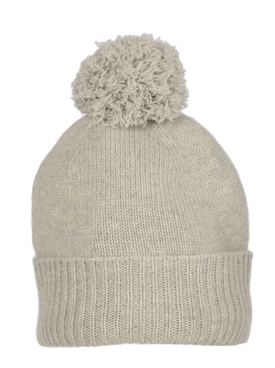 Agnona Grey Cashmere Hat